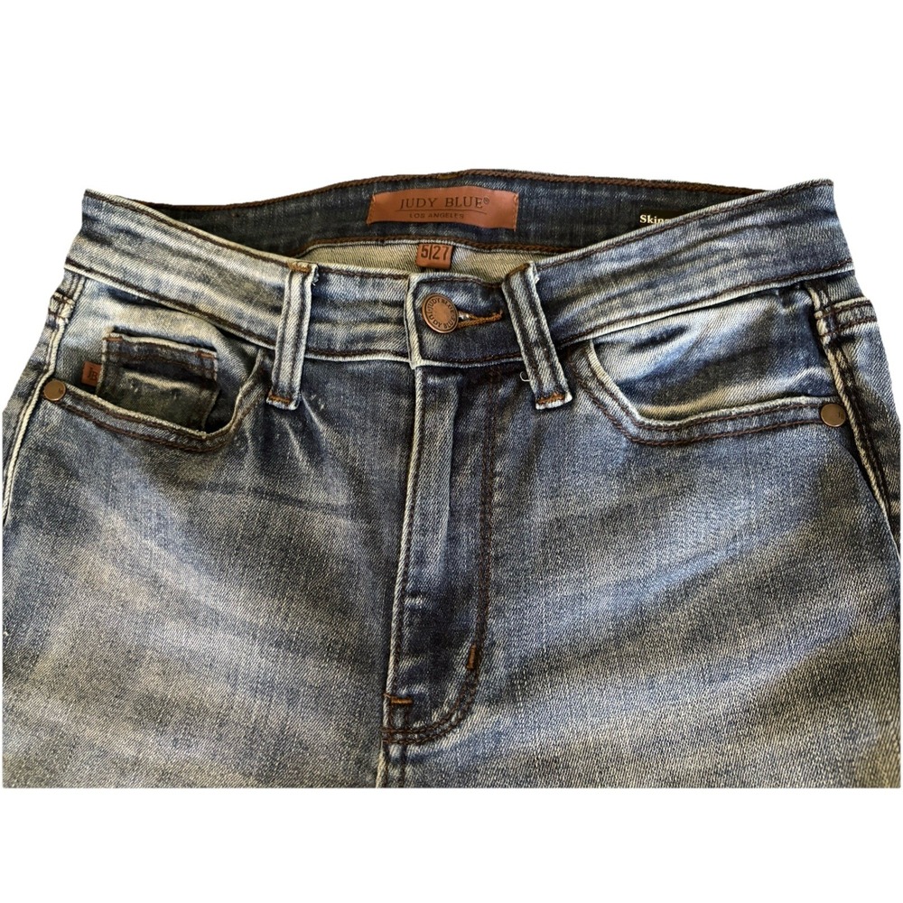 Judy Blue Skinny Fit Capri Women's Size 5/27 Stretch Comfort JB72114MD-CO - Picture 2 of 7